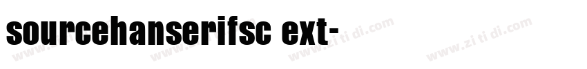 sourcehanserifsc ext字体转换